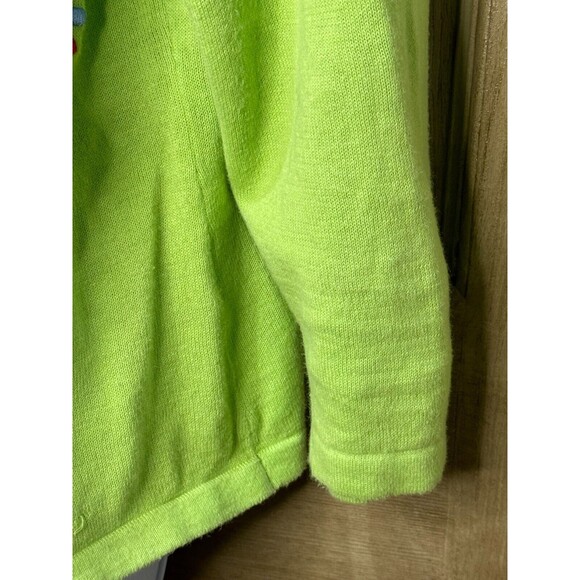 Jack B. Quick Summertime Theme Embroidered Beaded Cardigan Sweater XL - Picture 4 of 7